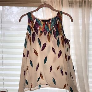 Feather Print Weightless Top
